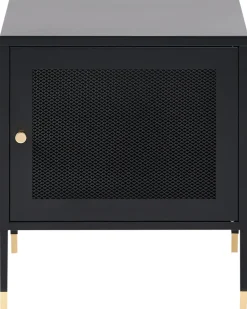 Comodino OSSETT Metallo Nero