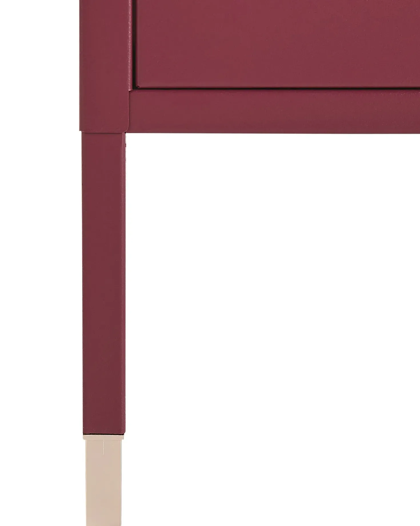 Comodino OSSETT Metallo Rosso scuro