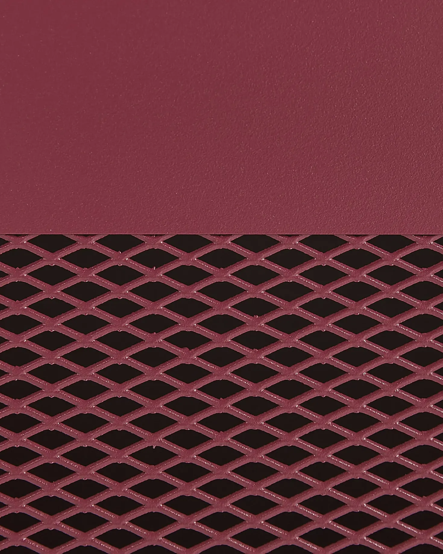 Comodino OSSETT Metallo Rosso scuro