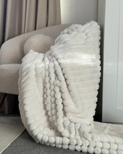 Coperta ABTEH 150 x 200 cm Bianco
