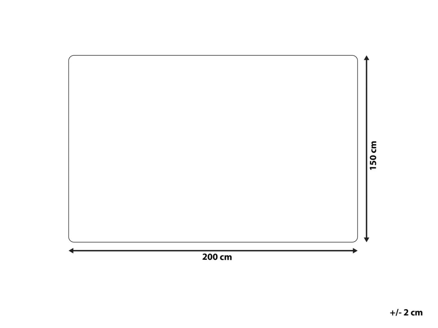 Coperta ABTEH 150 x 200 cm Bianco