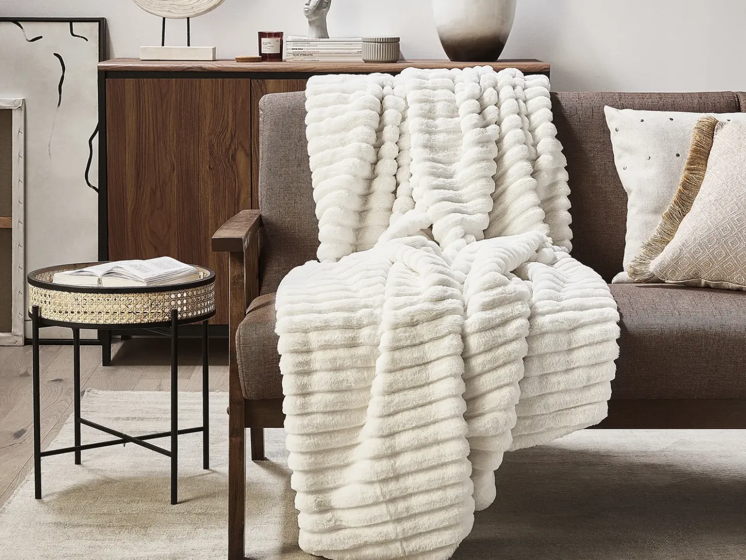 Coperta ABTEH 150 x 200 cm Bianco