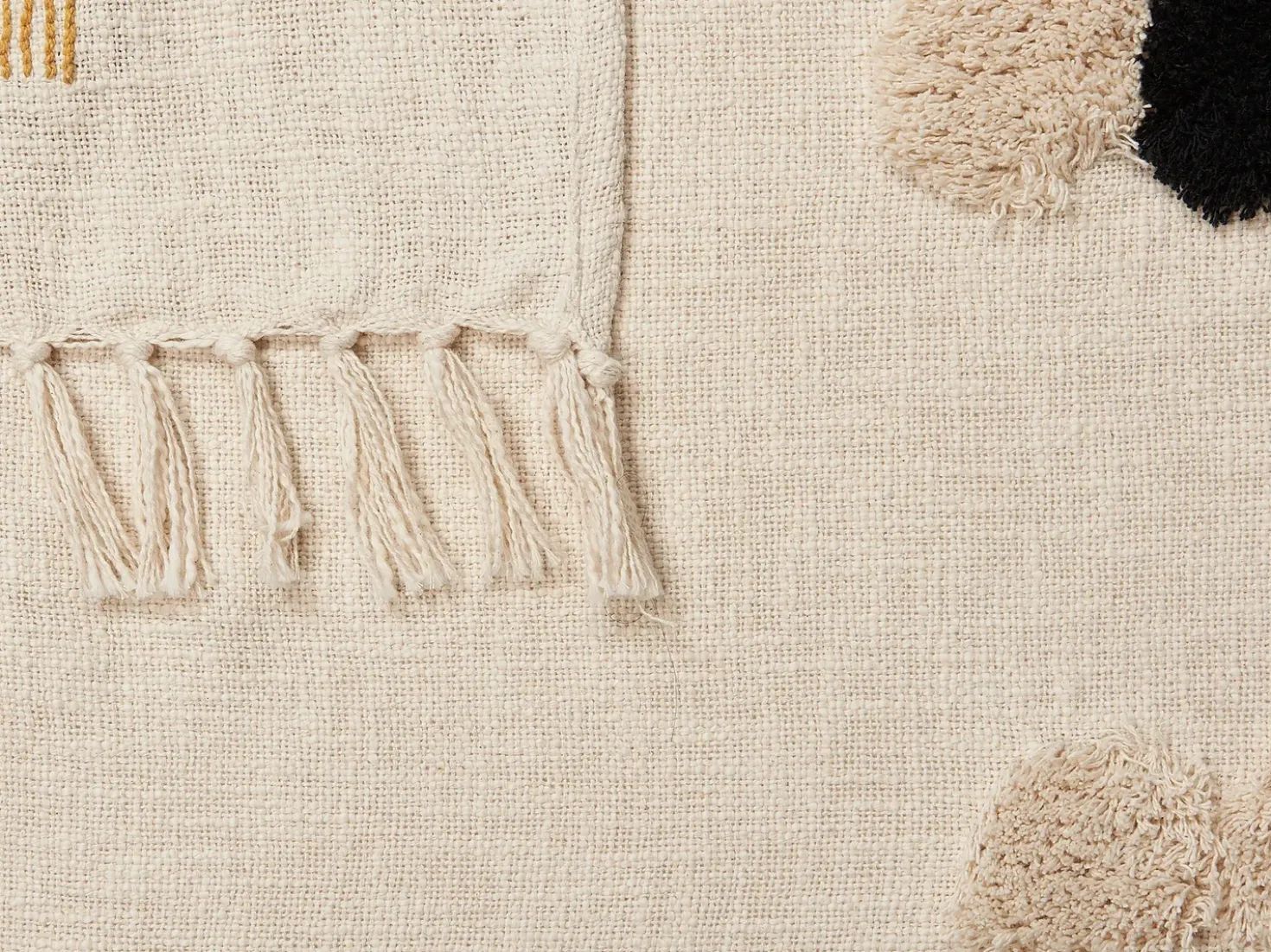 Coperta ADONI Cotone 130 x 180 cm Beige
