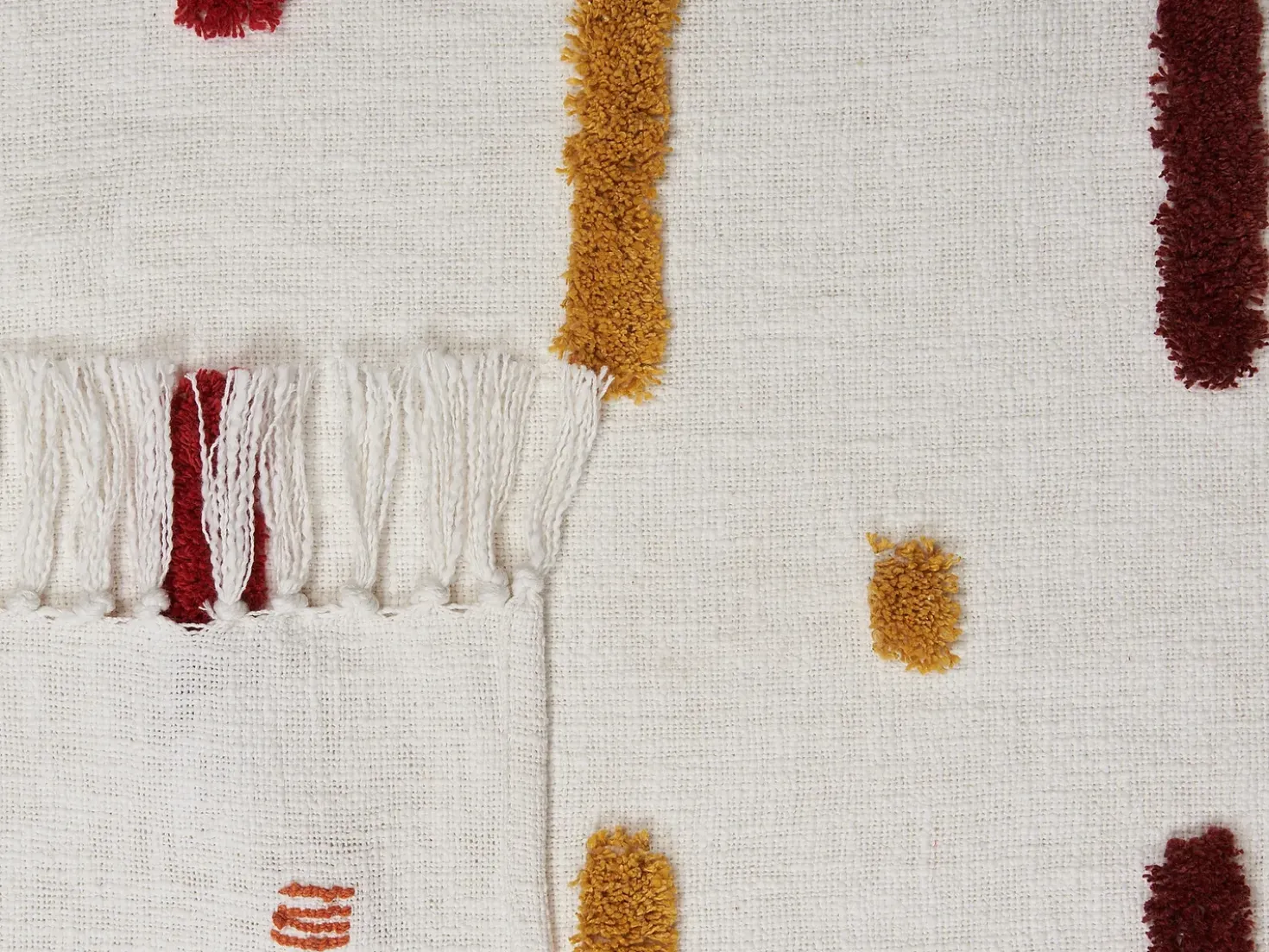 Coperta ALAPPUZHA Cotone 130 x 180 cm Bianco