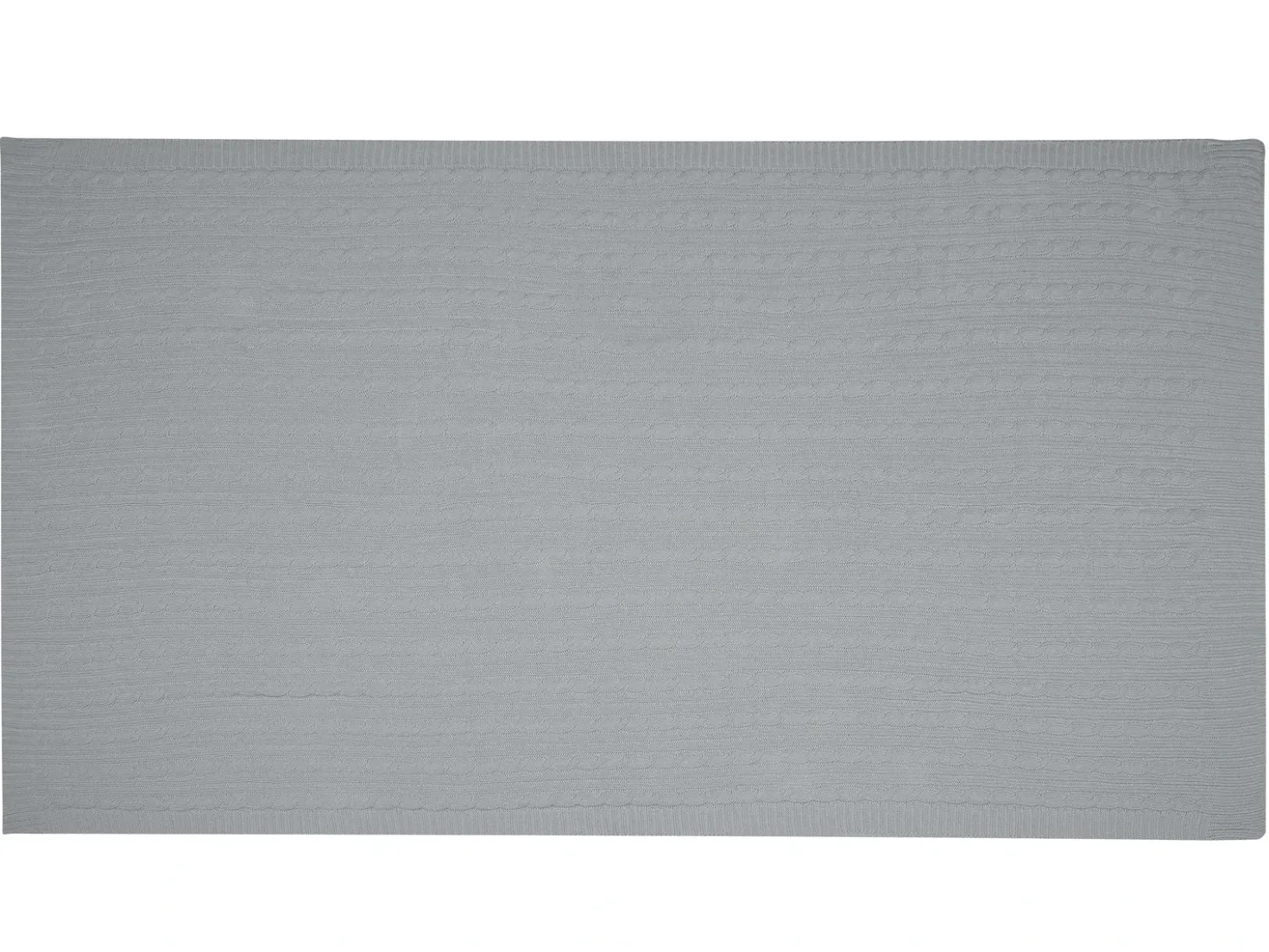 Coperta ANAMUR Cotone 110 x 180 cm Grigio chiaro