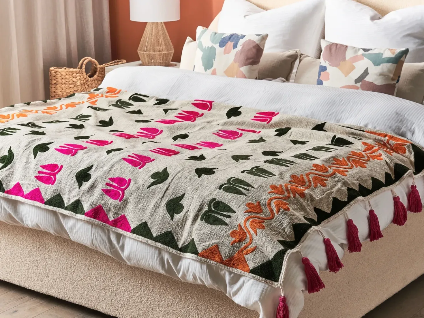 Coperta ANAND Cotone 130 x 180 cm Multicolore