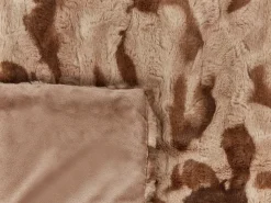 Coperta BAKIRA Finta pelliccia 200 x 220 cm Marrone