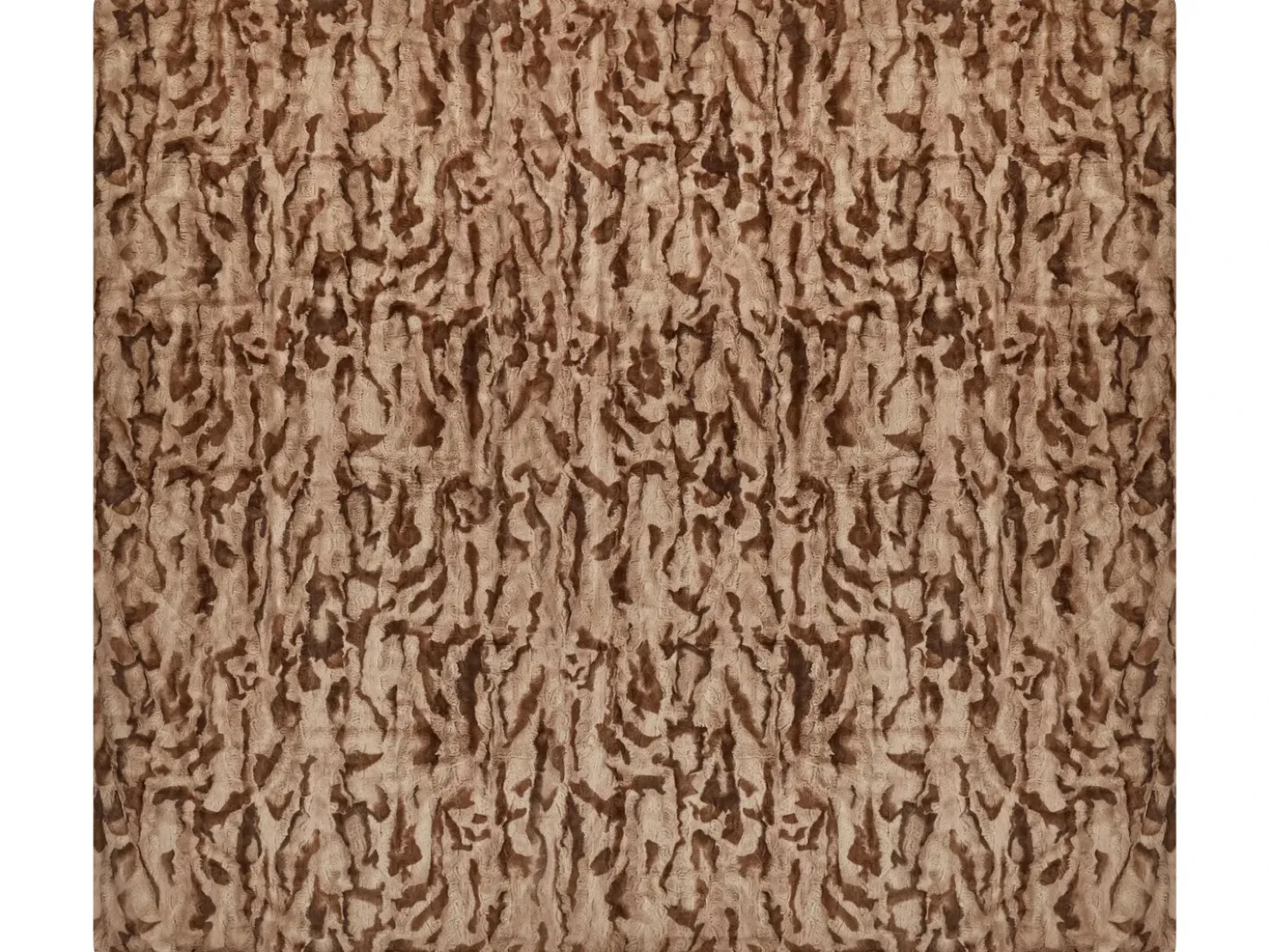Coperta BAKIRA Finta pelliccia 200 x 220 cm Marrone