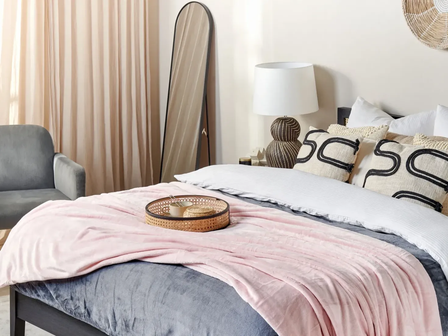 Coperta BAYBURT 200 x 220 cm Rosa