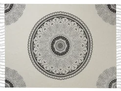 Coperta BERHAMPORE Cotone 130 x 180 cm Beige