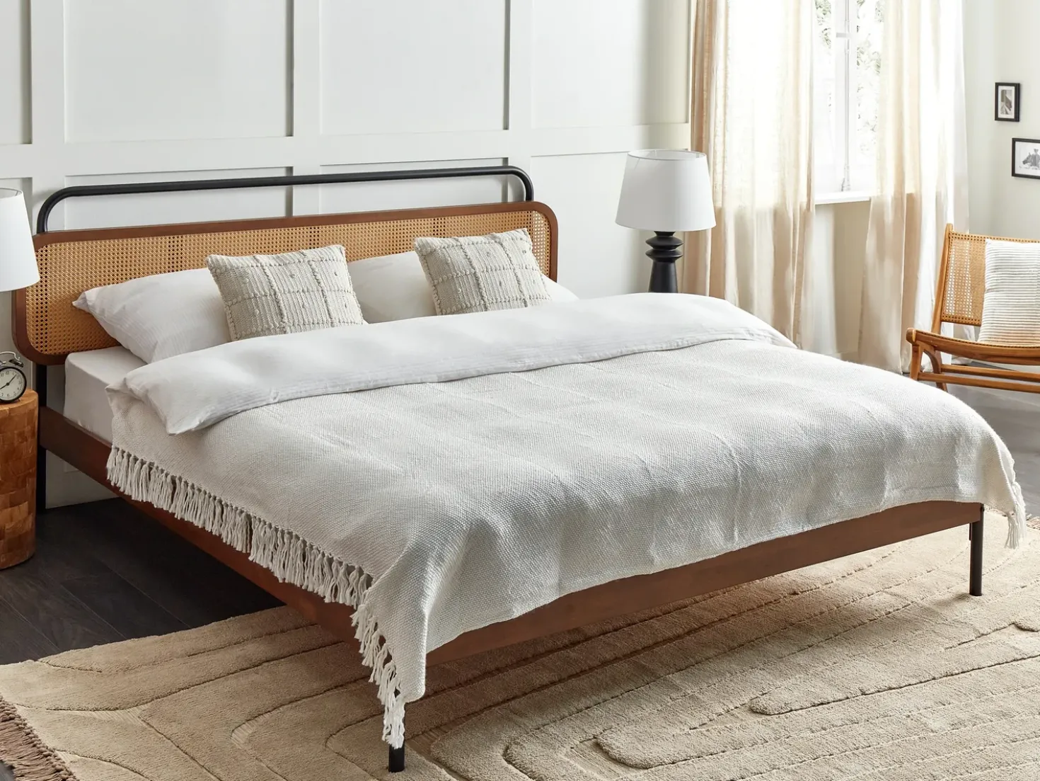 Coperta CHAOHANI Tessuto 150 x 200 cm Bianco sporco