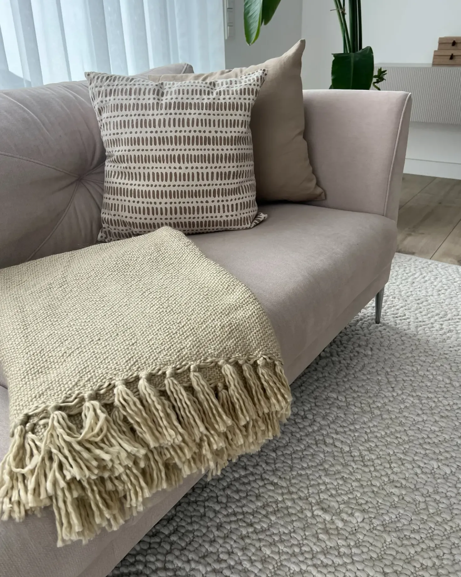 Coperta CHAOHANI Tessuto 150 x 200 cm Beige