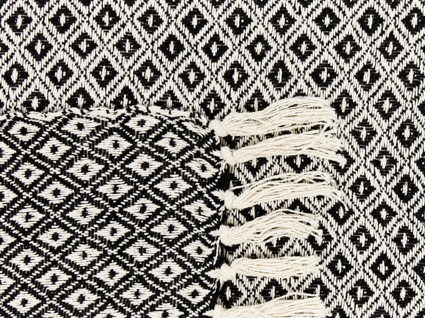 Coperta CHYAMA Cotone 220 x 240 cm Nero