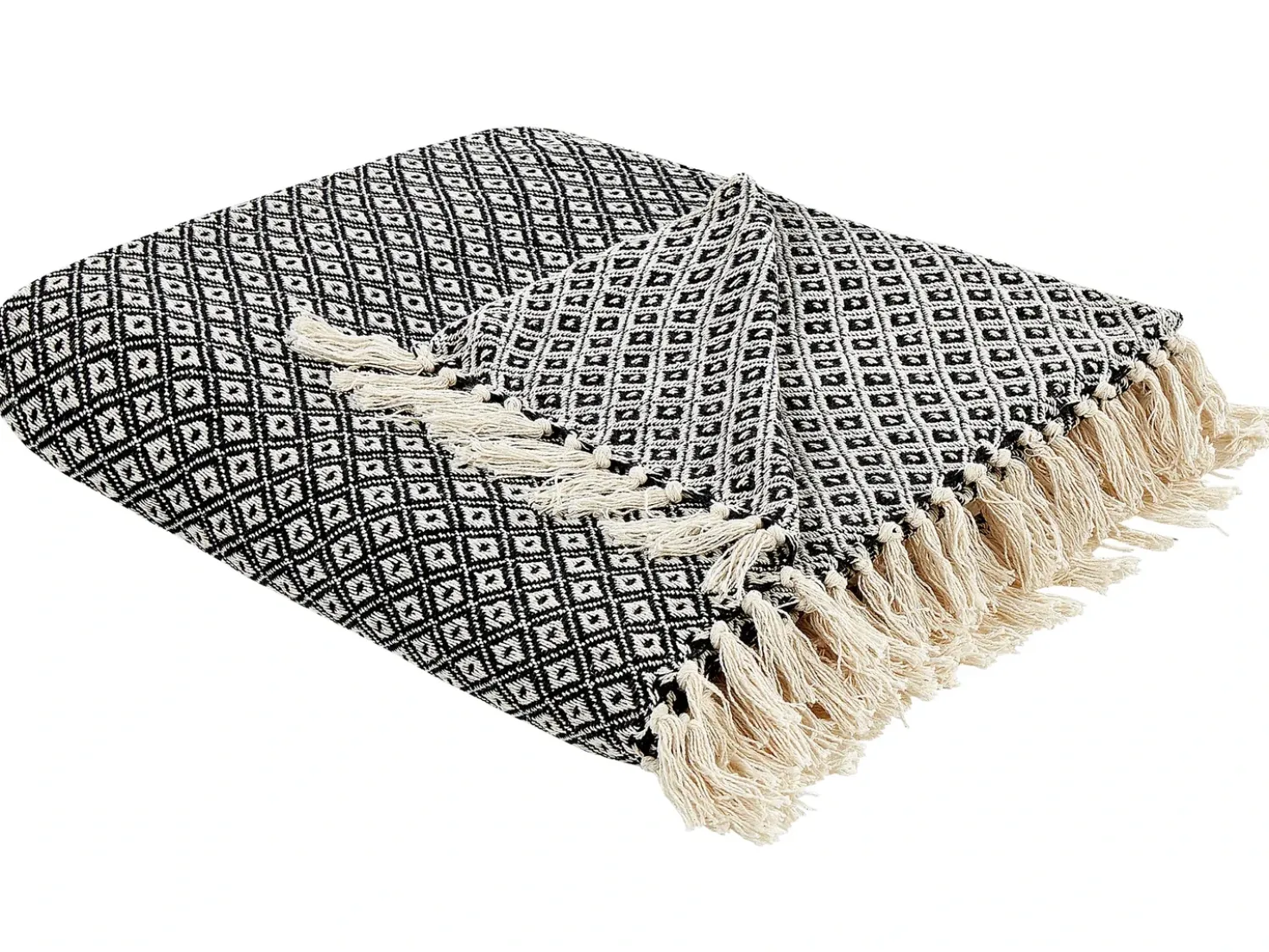 Coperta CHYAMA Cotone 220 x 240 cm Nero