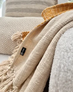 Coperta FIROZABAD Cotone 130 x 180 cm Arancione