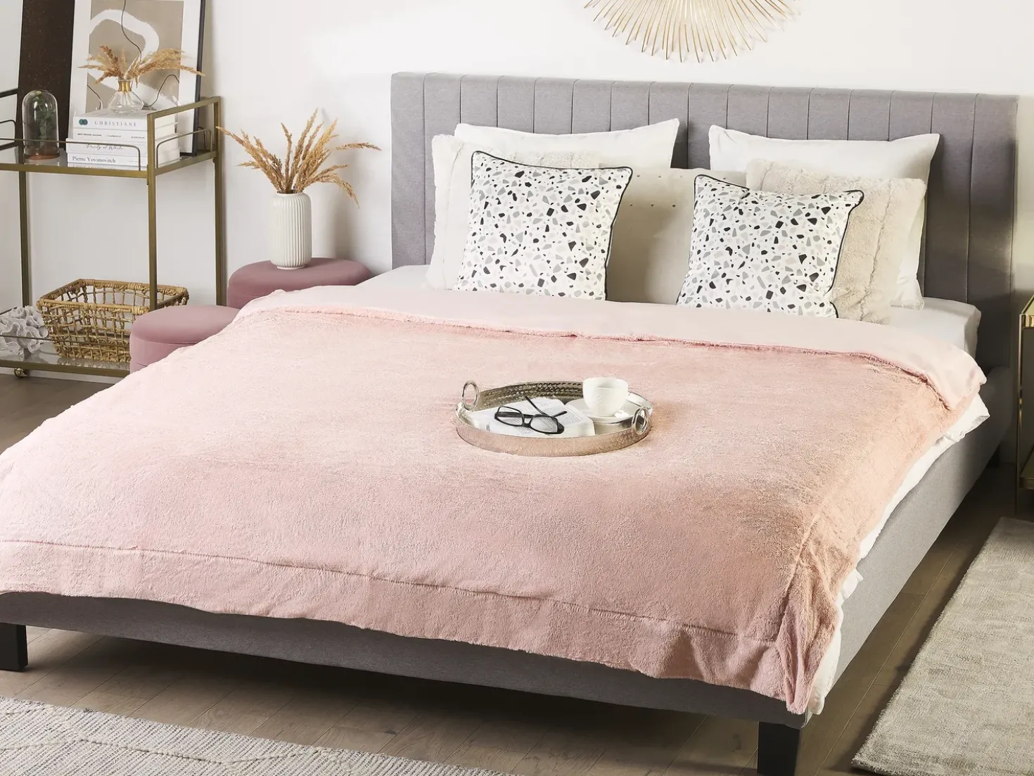 Coperta GELIK 180 x 200 cm Rosa