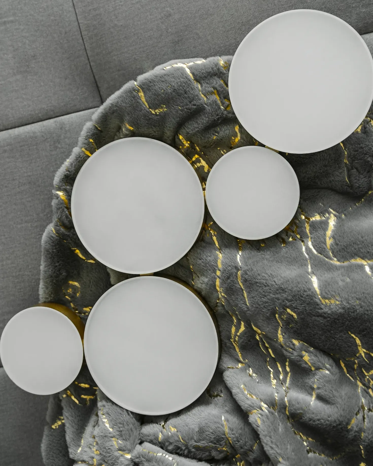 Coperta GODAVARI 130 x 180 cm Grigio