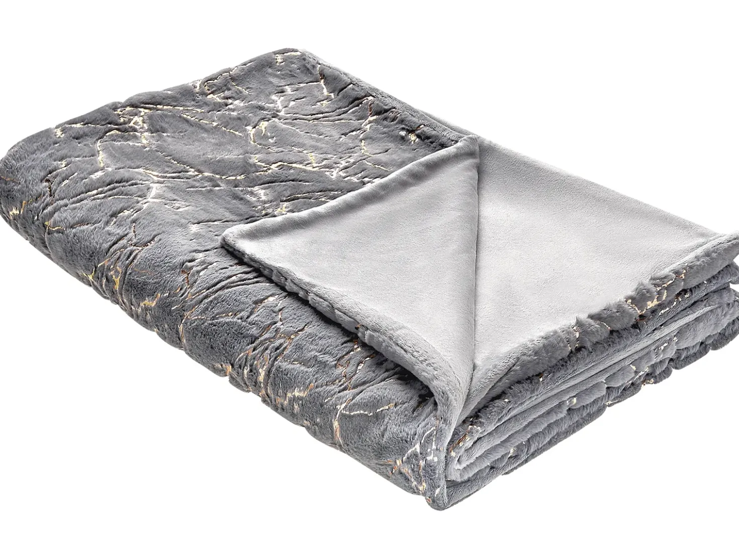Coperta GODAVARI 130 x 180 cm Grigio