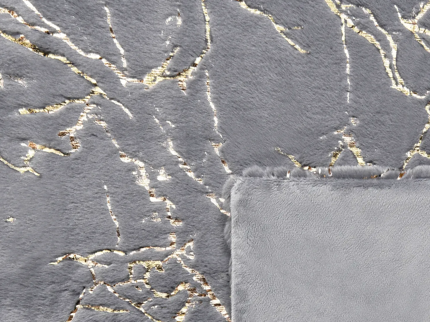 Coperta GODAVARI 130 x 180 cm Grigio