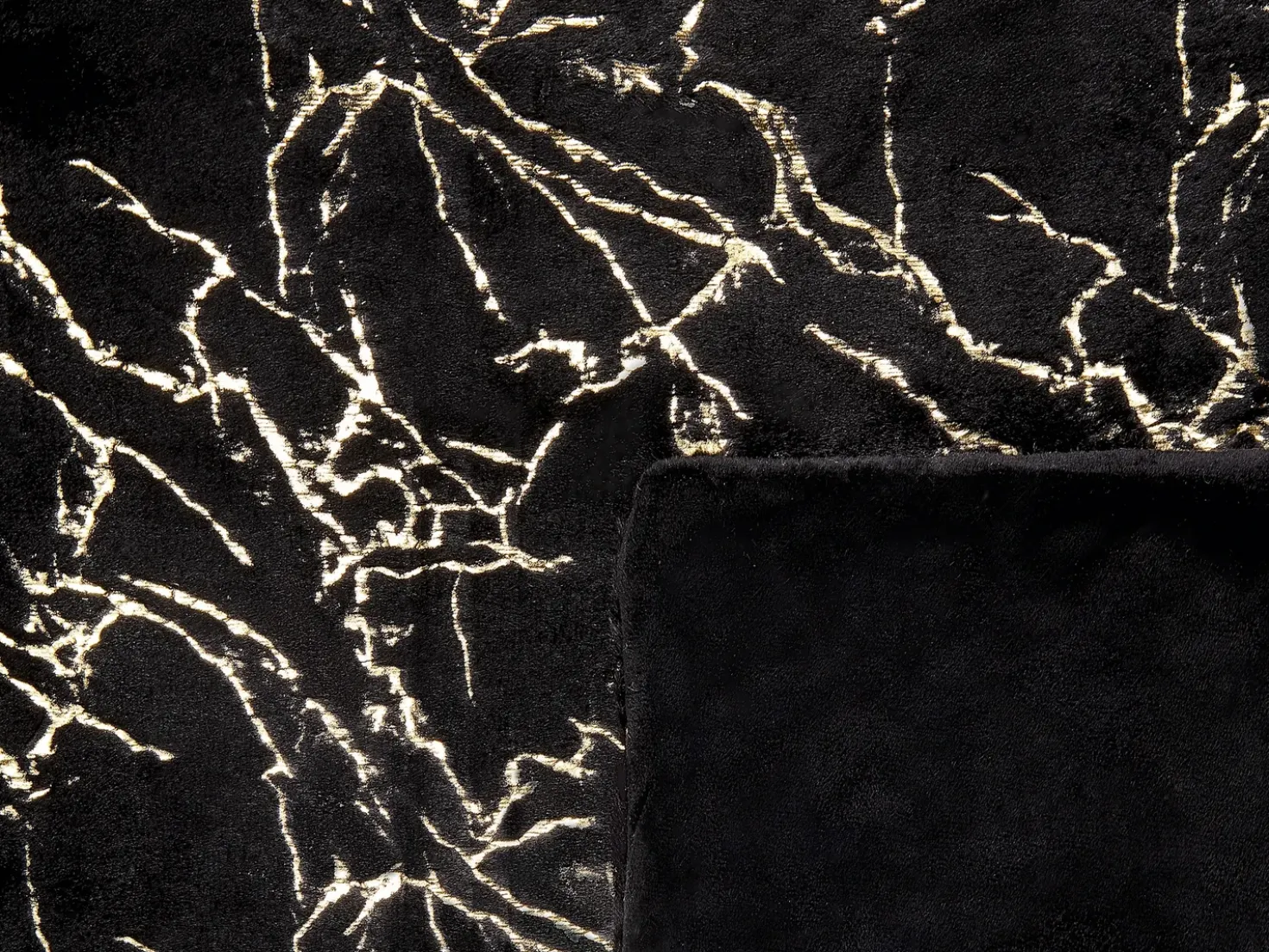 Coperta GODAVARI 130 x 180 cm Nero