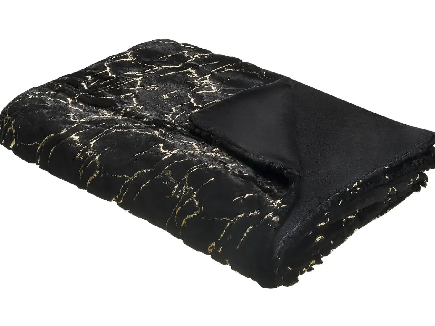 Coperta GODAVARI 130 x 180 cm Nero
