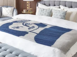 Coperta HALEDE 130 x 170 cm Blu