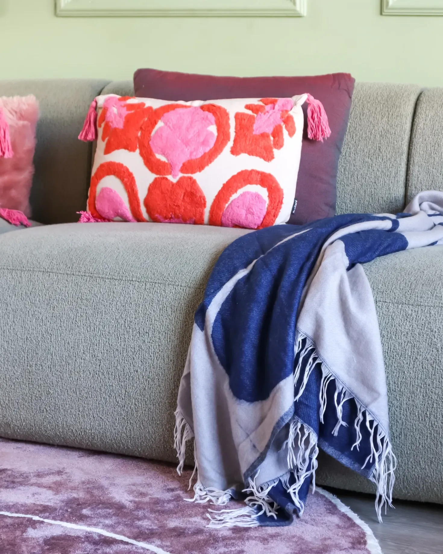 Coperta HALEDE 130 x 170 cm Blu
