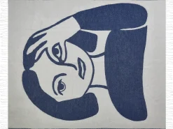 Coperta HALEDE 130 x 170 cm Blu