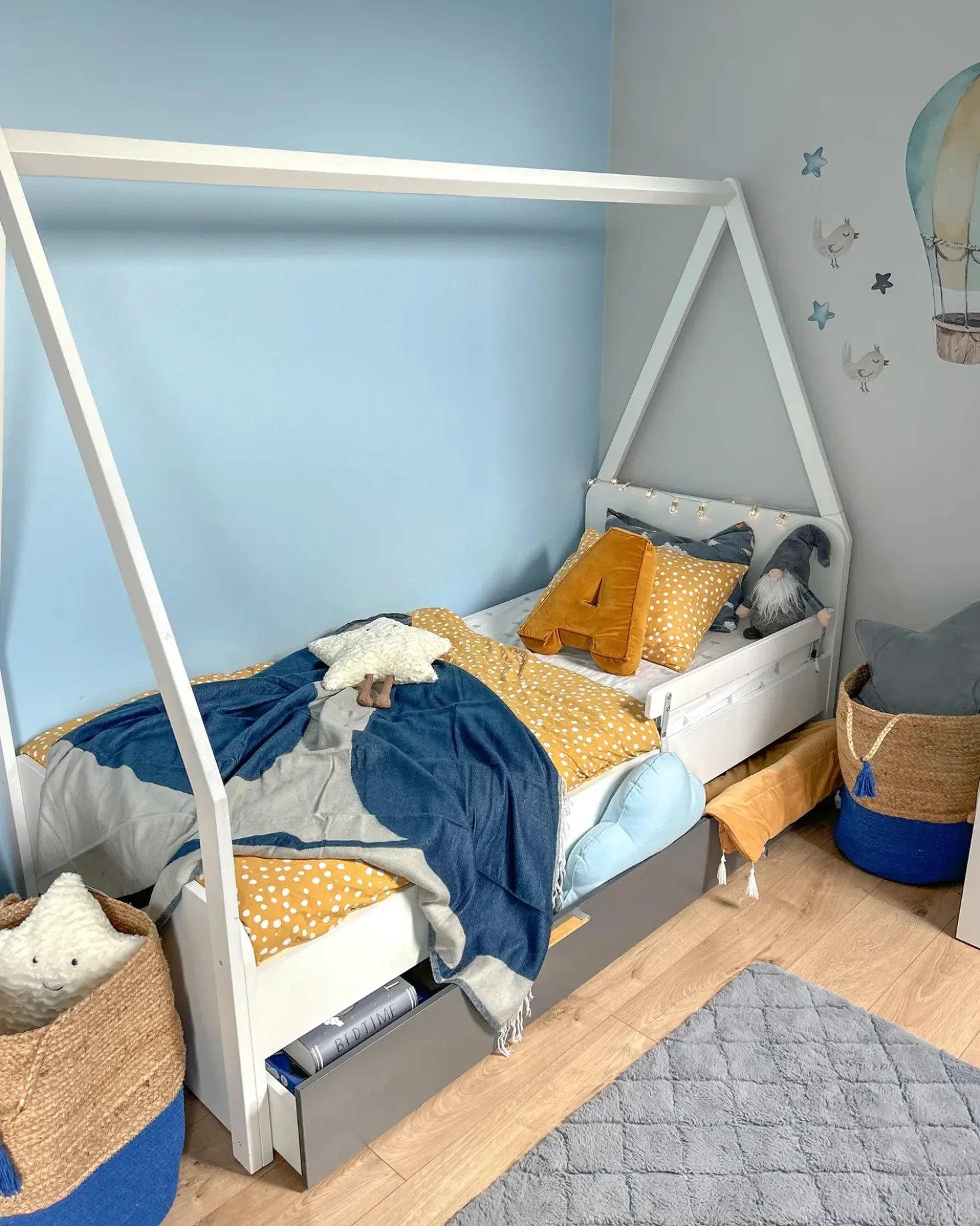 Coperta HAPREK 130 x 170 cm Blu