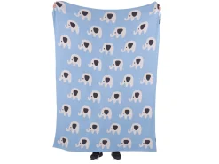 Coperta HILKOT Cotone 130 x 170 cm Blu