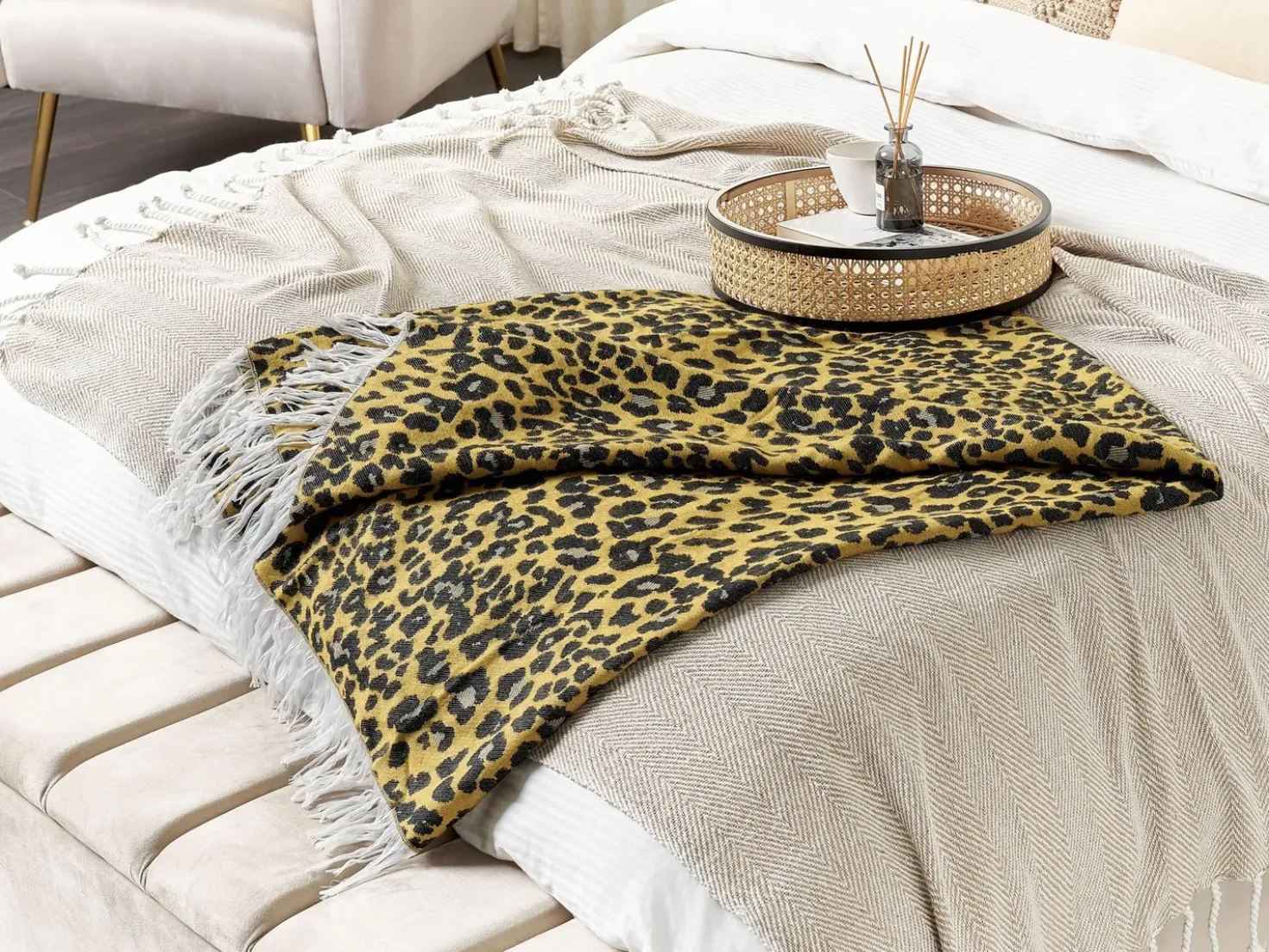 Coperta JAMUNE 130 x 170 cm Marrone