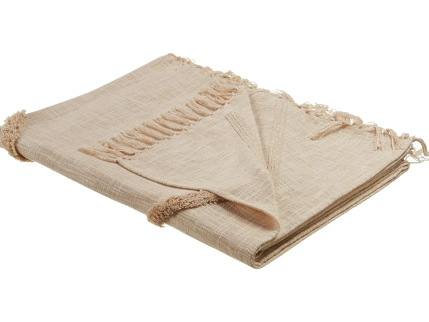 Coperta JAUNPUR Cotone 130 x 180 cm Beige
