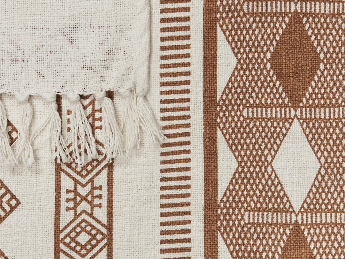 Coperta JORHAT Cotone 130 x 180 cm Beige