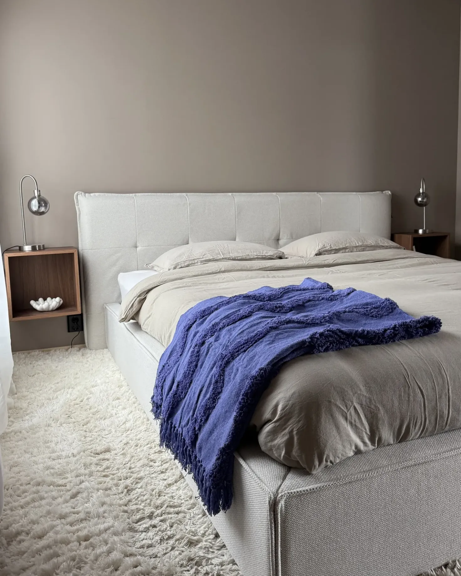Coperta KHARI Cotone 125 x 150 cm Viola