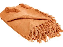 Coperta KHARI Cotone 200 x 200 cm Arancione