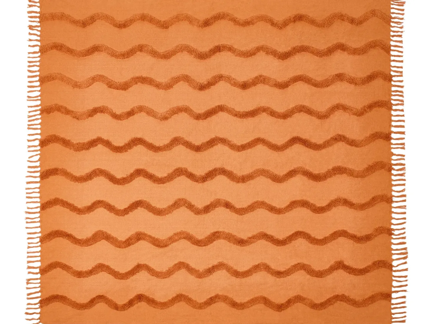 Coperta KHARI Cotone 200 x 200 cm Arancione