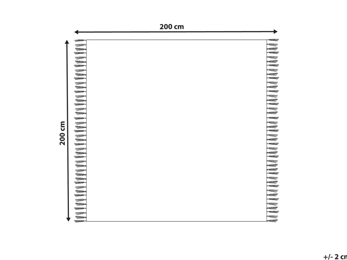 Coperta KHARI Cotone 200 x 200 cm Arancione