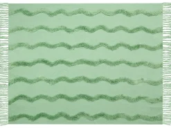 Coperta KHARI Cotone 125 x 150 cm Verde chiaro