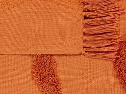 Coperta KHARI Cotone 125 x 150 cm Arancione