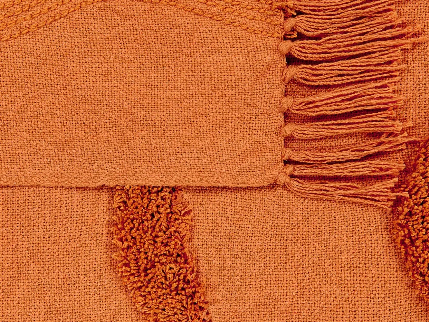 Coperta KHARI Cotone 125 x 150 cm Arancione