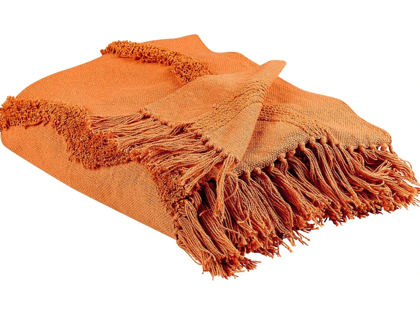Coperta KHARI Cotone 125 x 150 cm Arancione