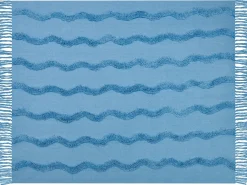 Coperta KHARI Cotone 125 x 150 cm Azzurro