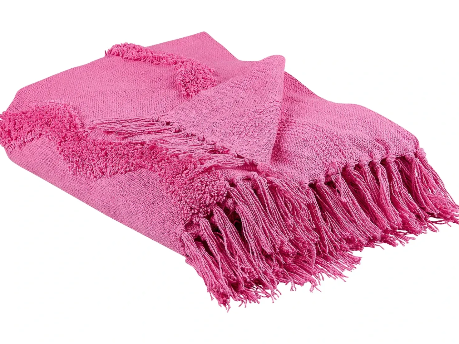 Coperta KHARI Cotone 125 x 150 cm Rosa
