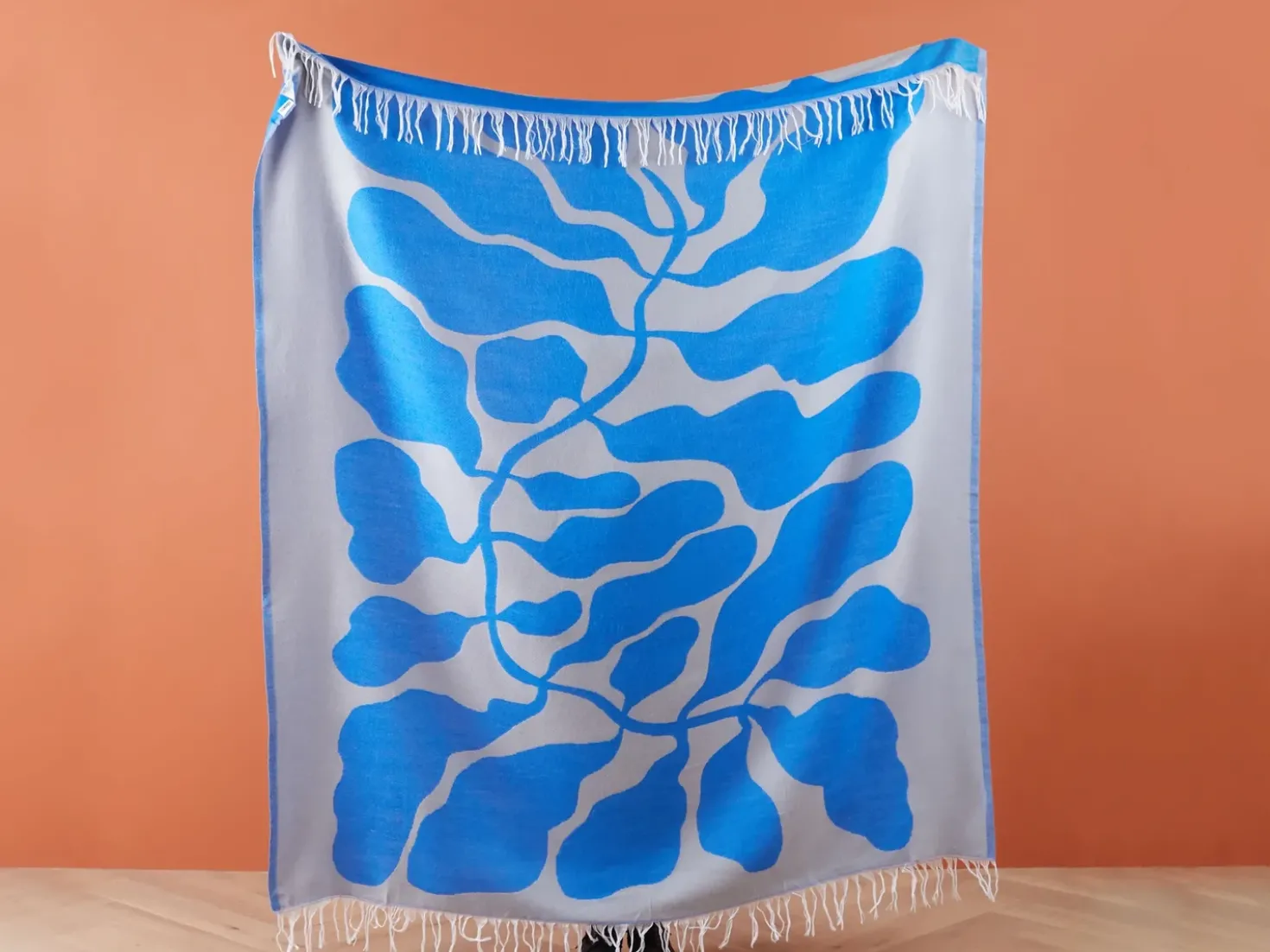 Coperta KIHUN Tessuto 130 x 170 cm Blu