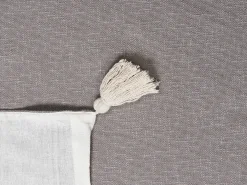 Coperta KOTTAYAM Cotone 130 x 180 cm Grigio