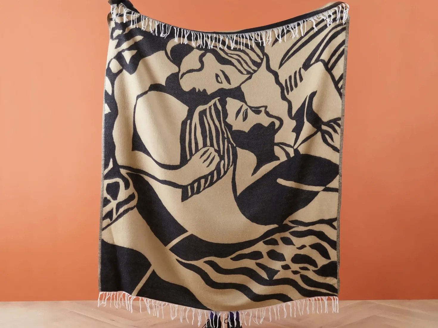 Coperta KUDIYA 130 x 170 cm Beige
