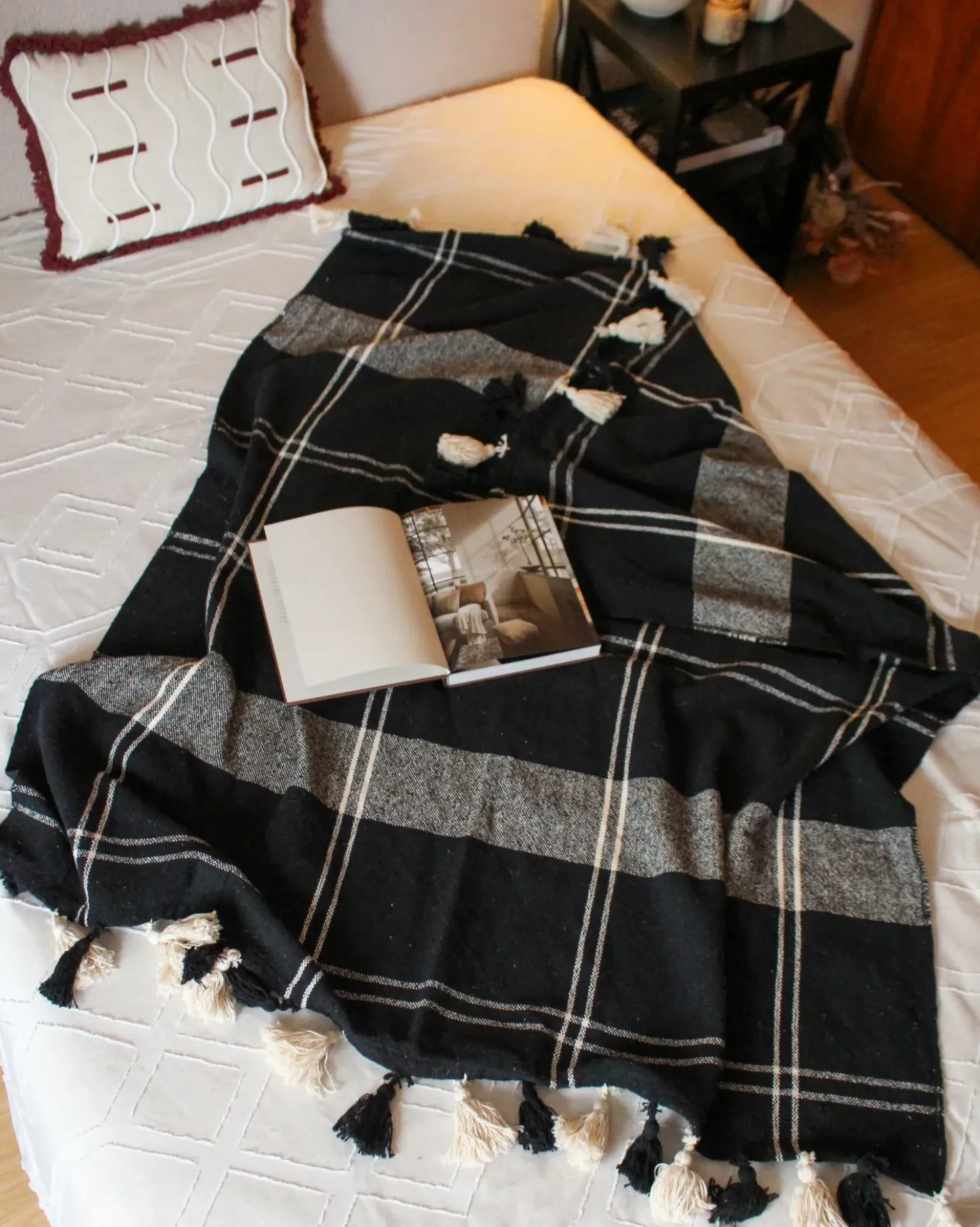 Coperta KULAC Cotone 130 x 170 cm Nero