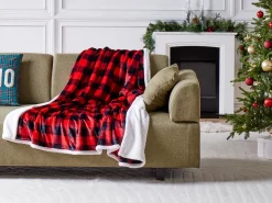 Coperta LIQUORICE 150 x 200 cm Rosso