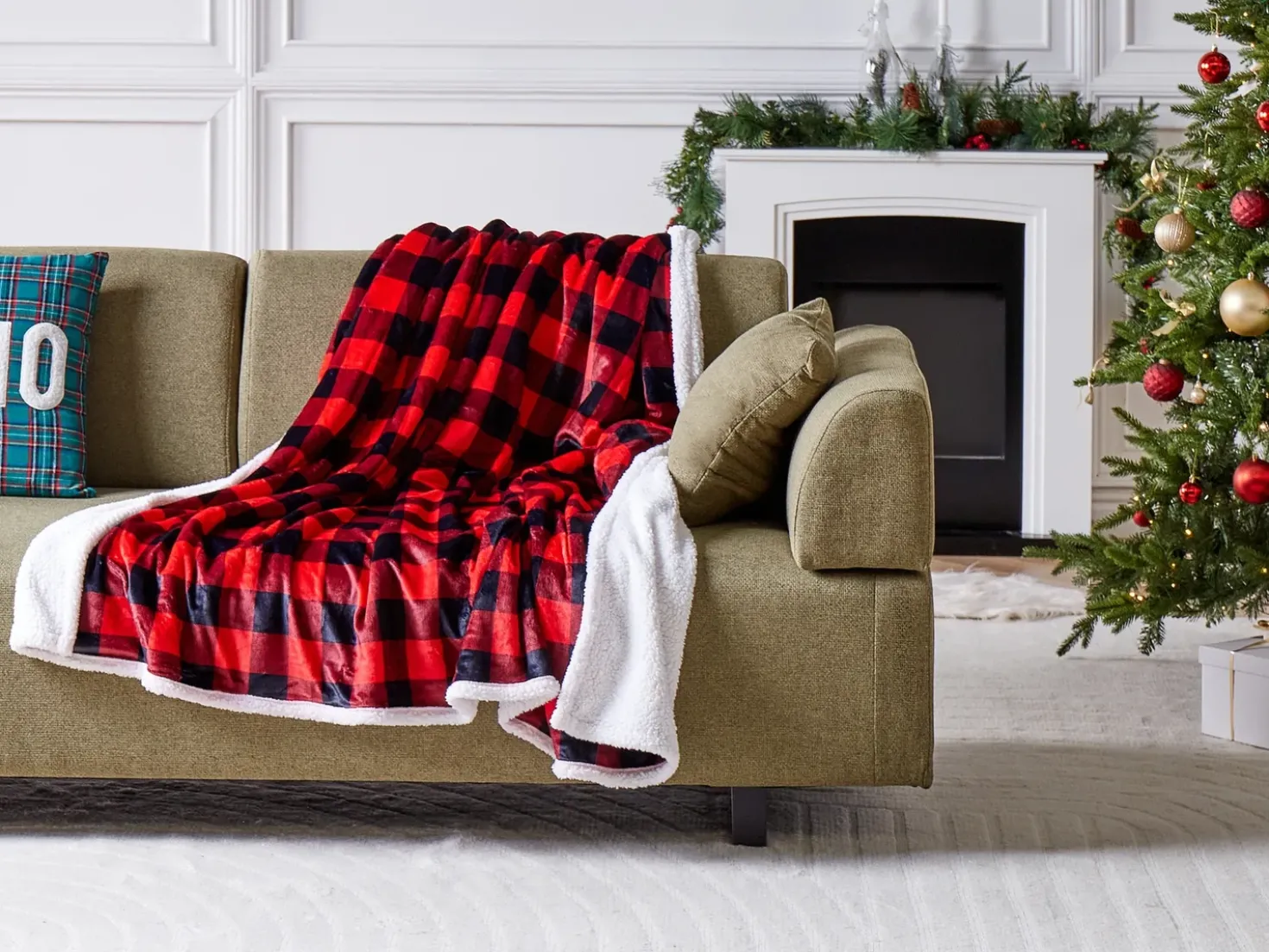 Coperta LIQUORICE 150 x 200 cm Rosso