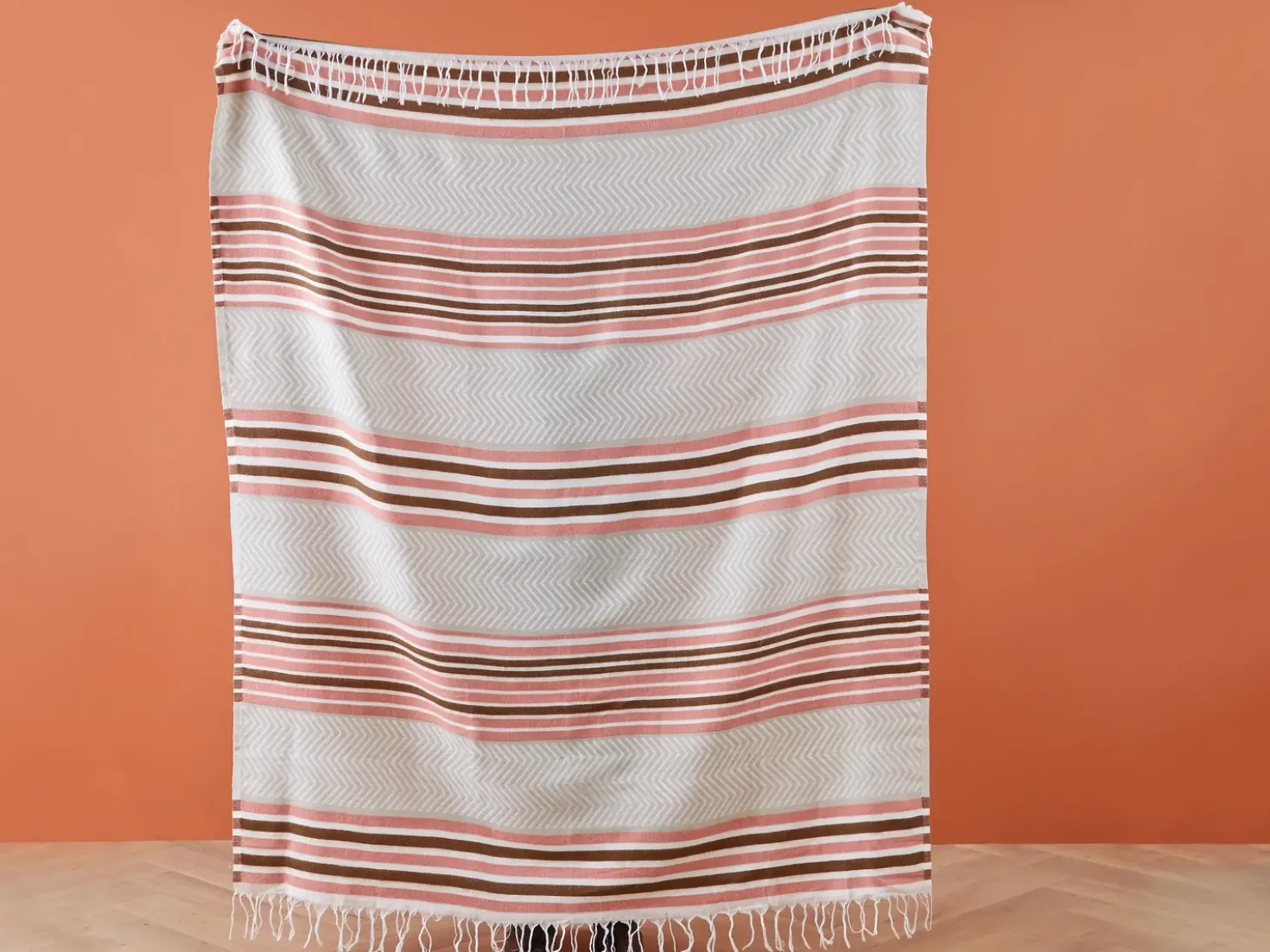 Coperta MAGAR Tessuto 130 x 170 cm Beige